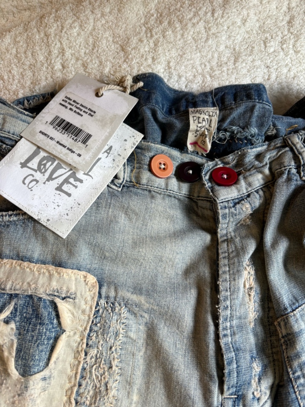 Magnolia Pearl 037 Cotton Miner Denim shorts - Picture 4 of 6
